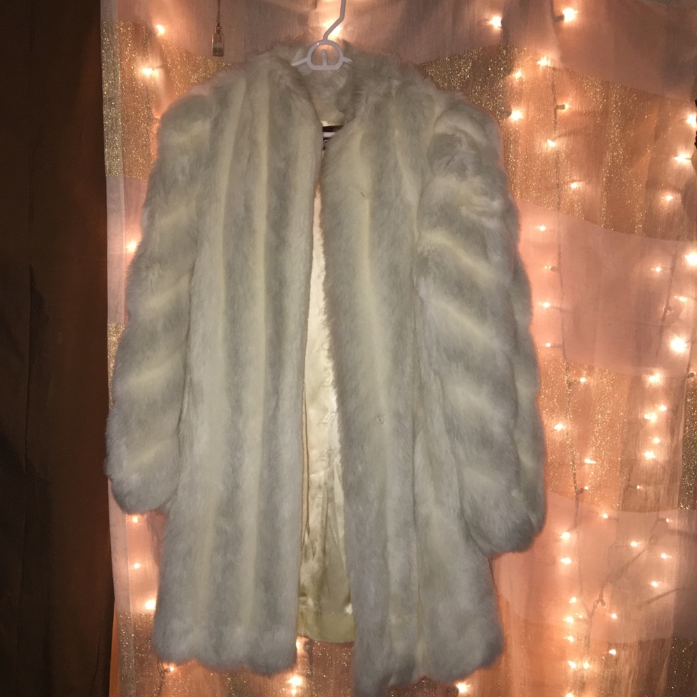 Faux fur coat